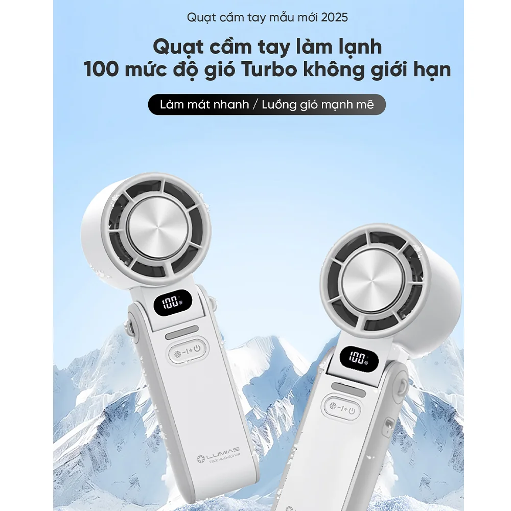 Quạt Cầm Tay Mini Có Chế Độ Làm Lạnh Lumias F3600 1