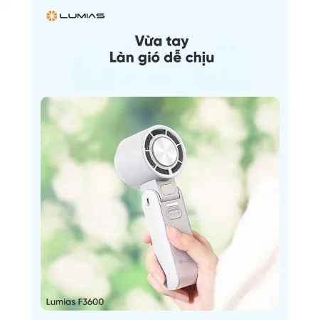 Quạt Cầm Tay Mini Có Chế Độ Làm Lạnh Lumias F3600 3