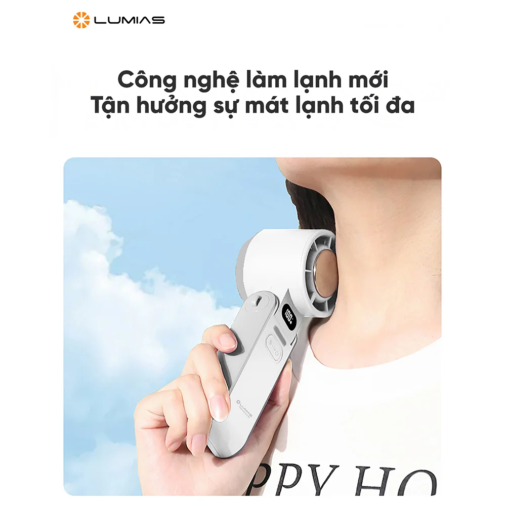 Quạt Cầm Tay Mini Có Chế Độ Làm Lạnh Lumias F3600 4