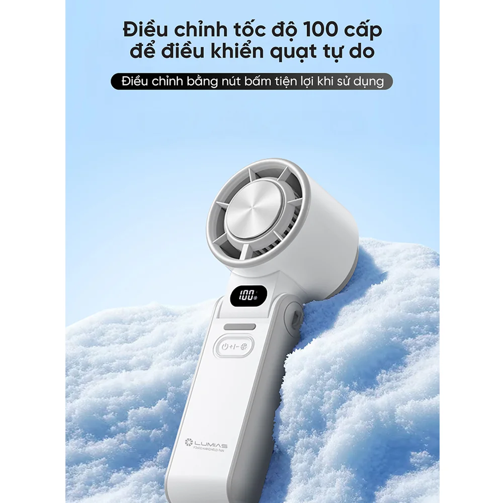 Quạt Cầm Tay Mini Có Chế Độ Làm Lạnh Lumias F3600 7