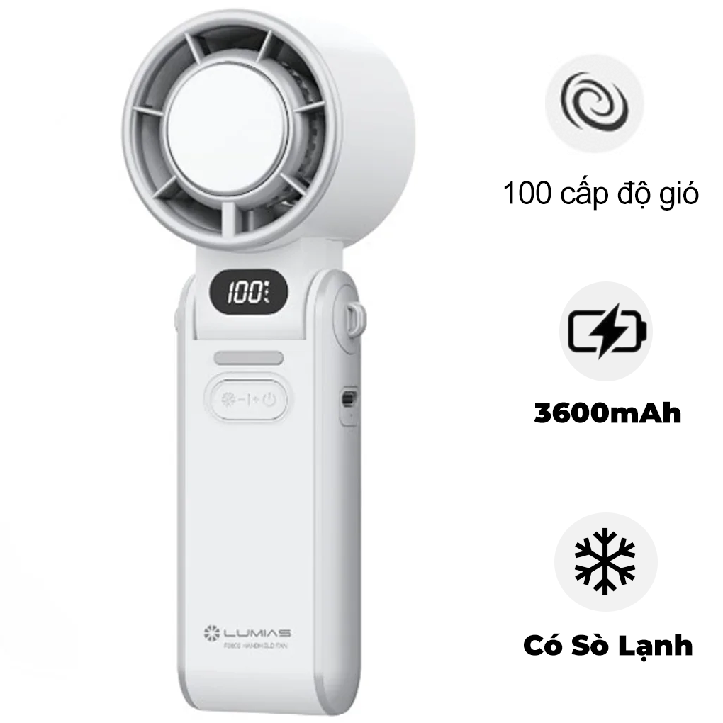 Quạt Cầm Tay Mini C&oacute; S&ograve; Lạnh F3600