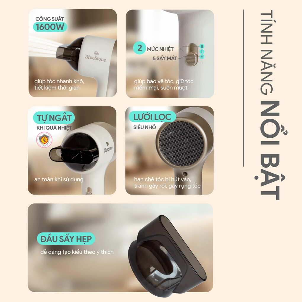 Máy Sấy Tóc Bluestone HDB-1831 2