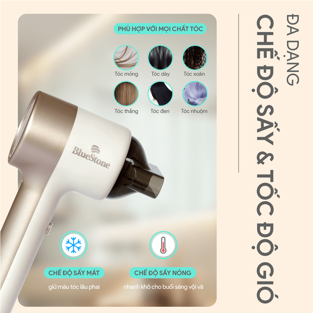 Máy Sấy Tóc Bluestone HDB-1831 4