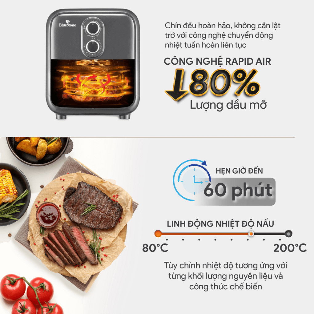 Nồi Chiên Không Dầu BlueStone AFB-5858 7 Lít 4