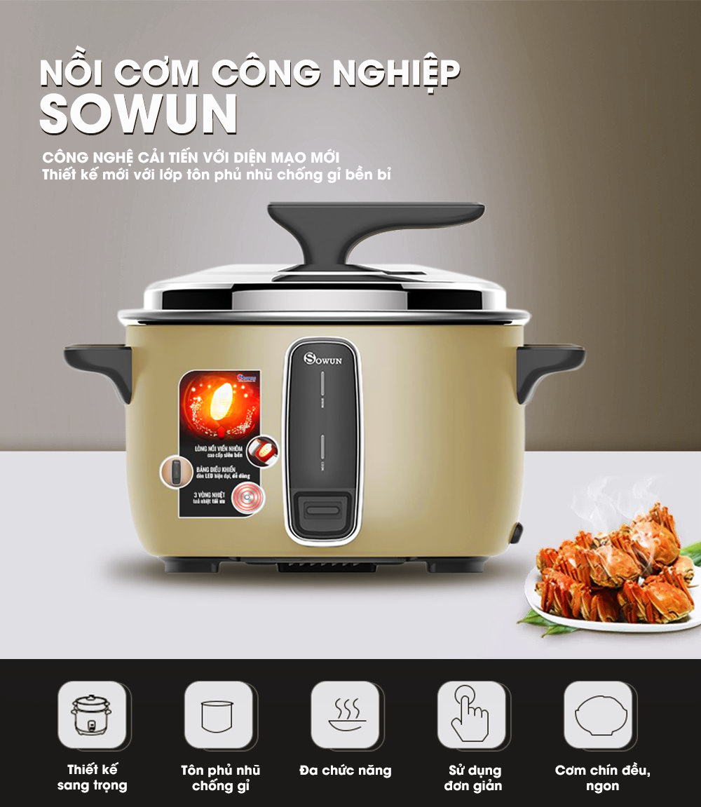Nồi Cơm Điện Sowun SW6936 3.6 Lít 1