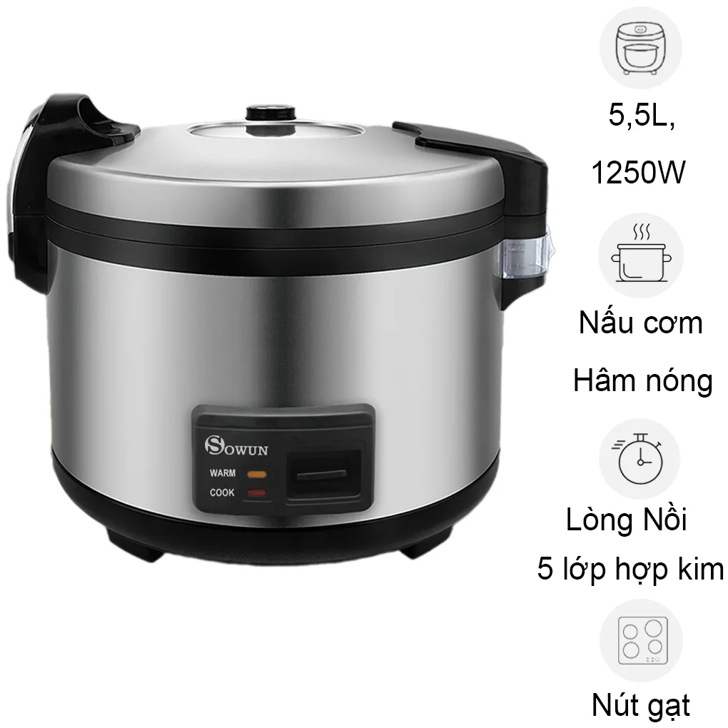 Nồi Cơm Điện Sowun SW6955 5.5 Lít