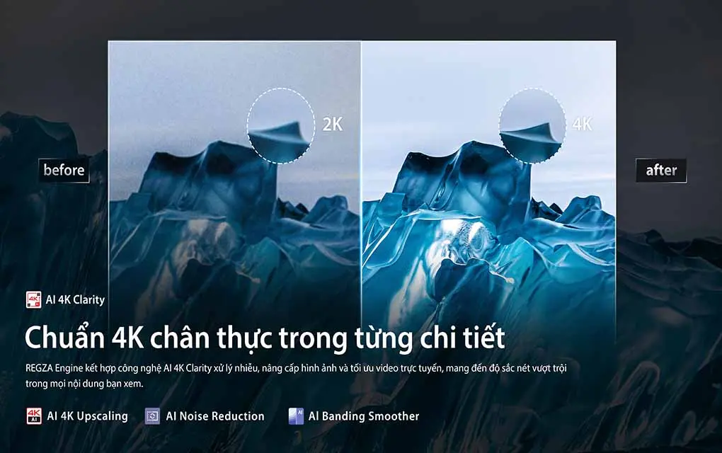 Smart Tivi QLED Toshiba AI 4K 100 Inch 100Z570RP 8