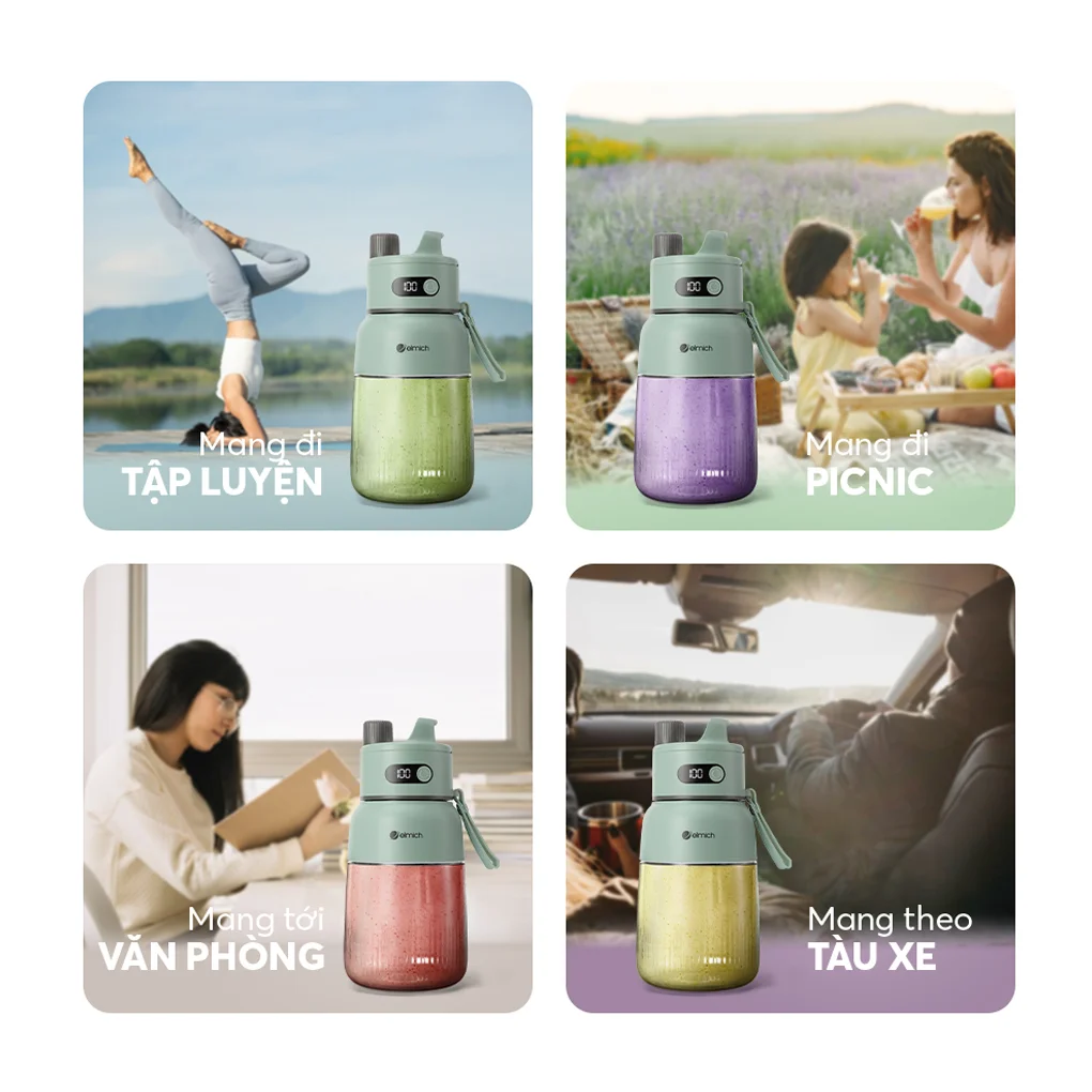 Máy Xay Sinh Tố Cầm Tay Elmich BLE9184 11