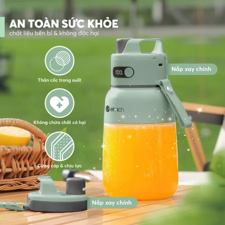Máy Xay Sinh Tố Cầm Tay Elmich BLE9184 12