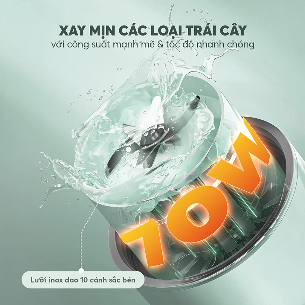 Máy Xay Sinh Tố Cầm Tay Elmich BLE9184 15