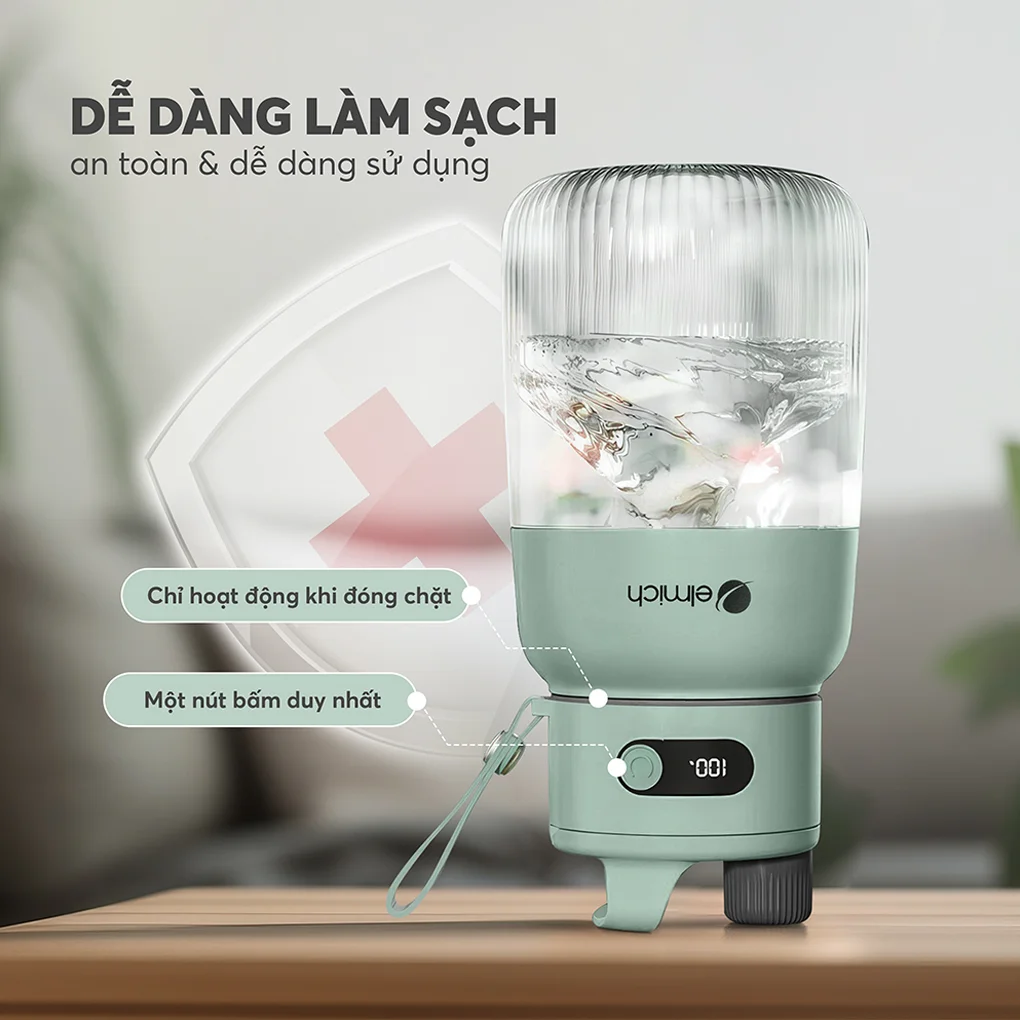 Máy Xay Sinh Tố Cầm Tay Elmich BLE9184 16