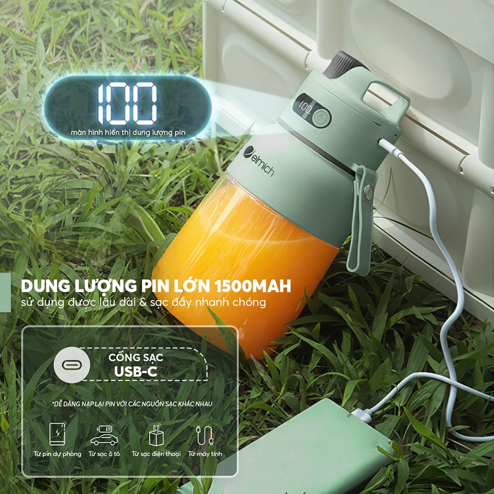 Máy Xay Sinh Tố Cầm Tay Elmich BLE9184 17