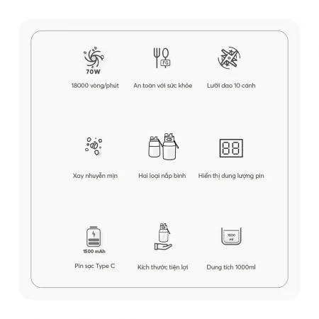 Máy Xay Sinh Tố Cầm Tay Elmich BLE9184 7