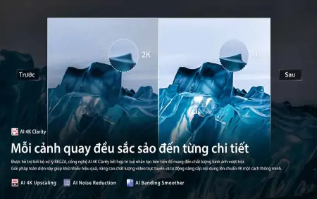 Smart Tivi QLED Toshiba AI 4K 43 inch 43M450RP 11