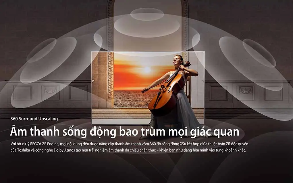 Smart Tivi QLED Toshiba AI 4K 55 Inch 55M450RP 10