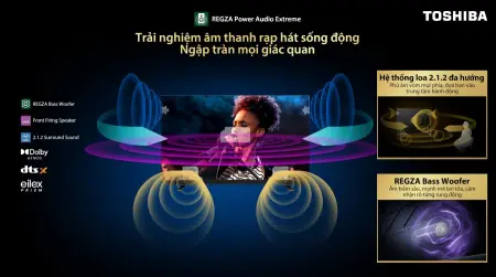 Smart Tivi Mini LED Toshiba AI 4K 65 Inch 65Z770RP 14