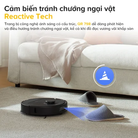 Robot Hút Bụi Lau Nhà Roborock QR 798 - Đen 6