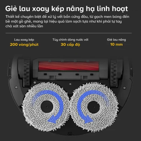 Robot Hút Bụi Lau Nhà Roborock QR 798 - Đen 9