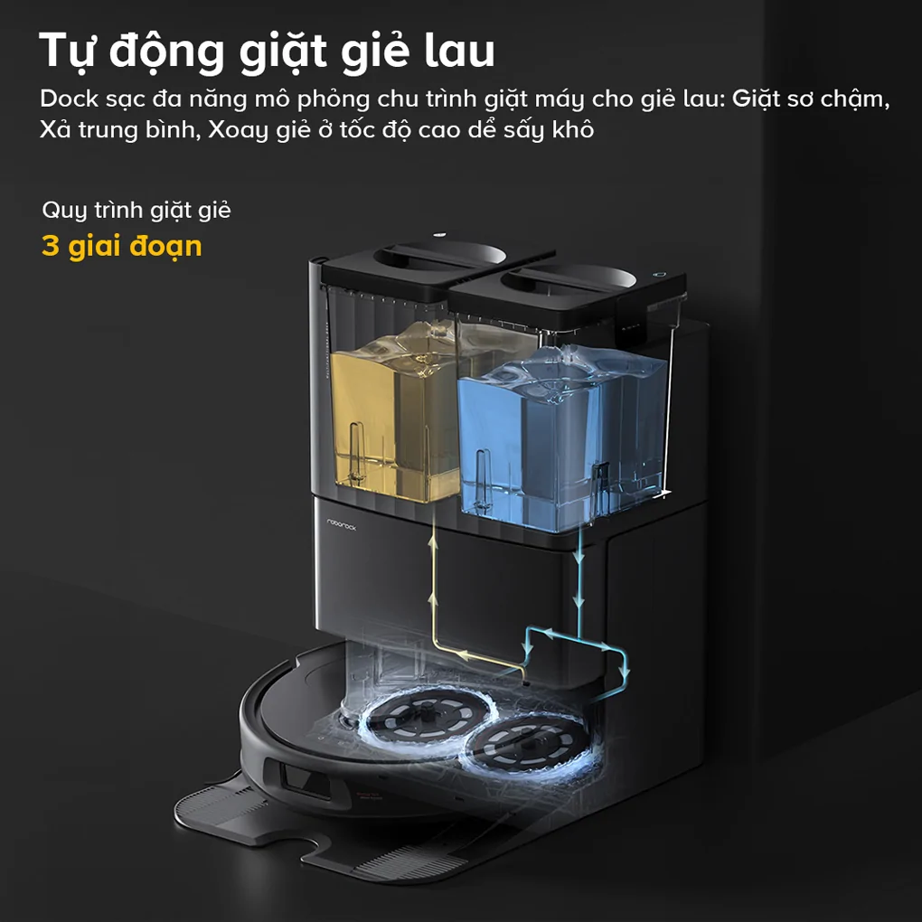 Robot Hút Bụi Lau Nhà Roborock QR 798 - Đen 10