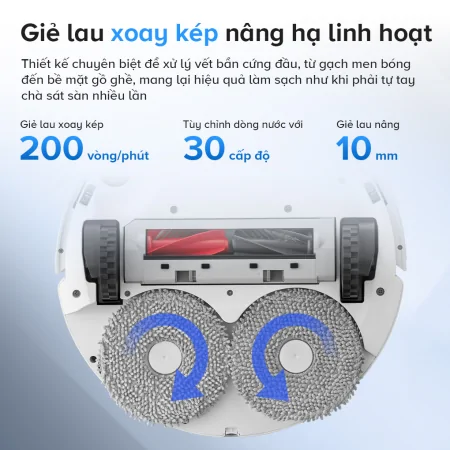 Robot Hút Bụi Lau Nhà Roborock Q Revo 5AE - Đen 14