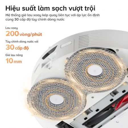 Robot Hút Bụi Lau Nhà Roborock Q Revo 5V1 Đen 13