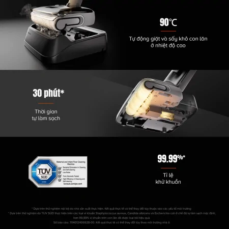 Máy Hút Bụi Lau Nhà Cầm Tay Roborock F25 RT 9