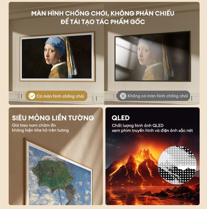 Google Tivi QLED Khung Tranh Coocaa 4K 75 Inch 75LN8000G 2