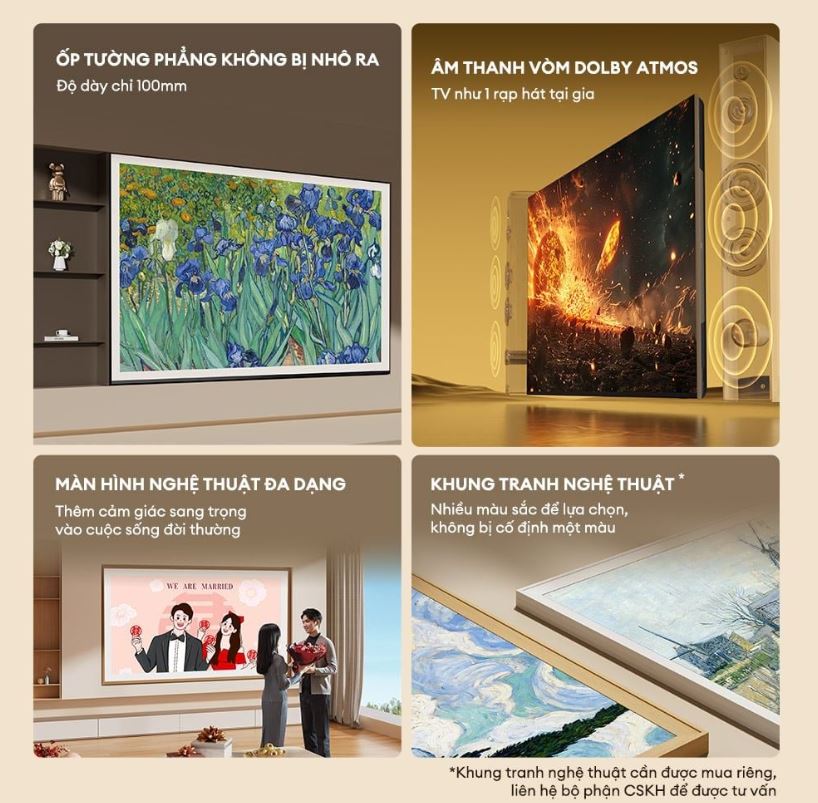 Google Tivi QLED Khung Tranh Coocaa 4K 86 Inch 86LN8000G 3