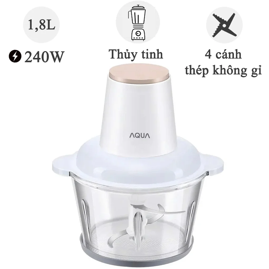 Máy Xay Thịt Aqua AQS-GGS201R(W)-VN 1.8 Lít