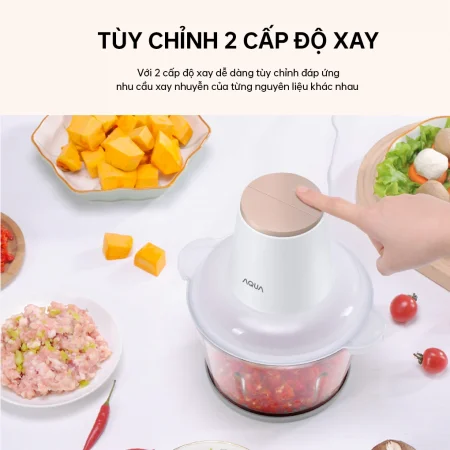 Máy Xay Thịt Aqua AQS-GGS201R(W)-VN 1.8 Lít 8