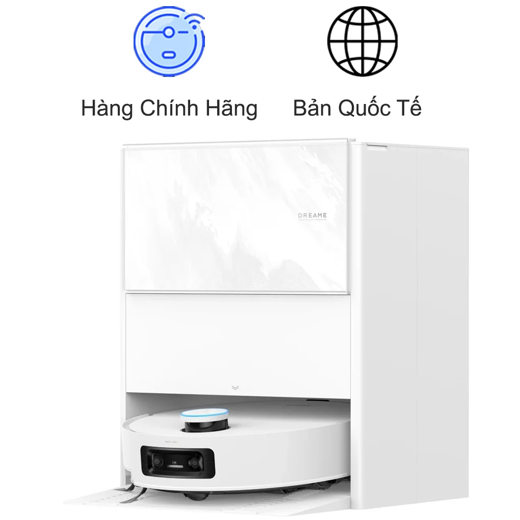 Robot Hút Bụi Lau Nhà Dreame Aqua 10 Pro Track - Trắng