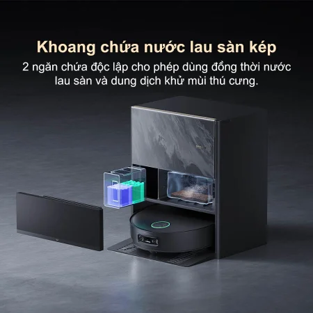 Robot Hút Bụi Lau Nhà Dreame Aqua 10 Pro Track - Trắng 19