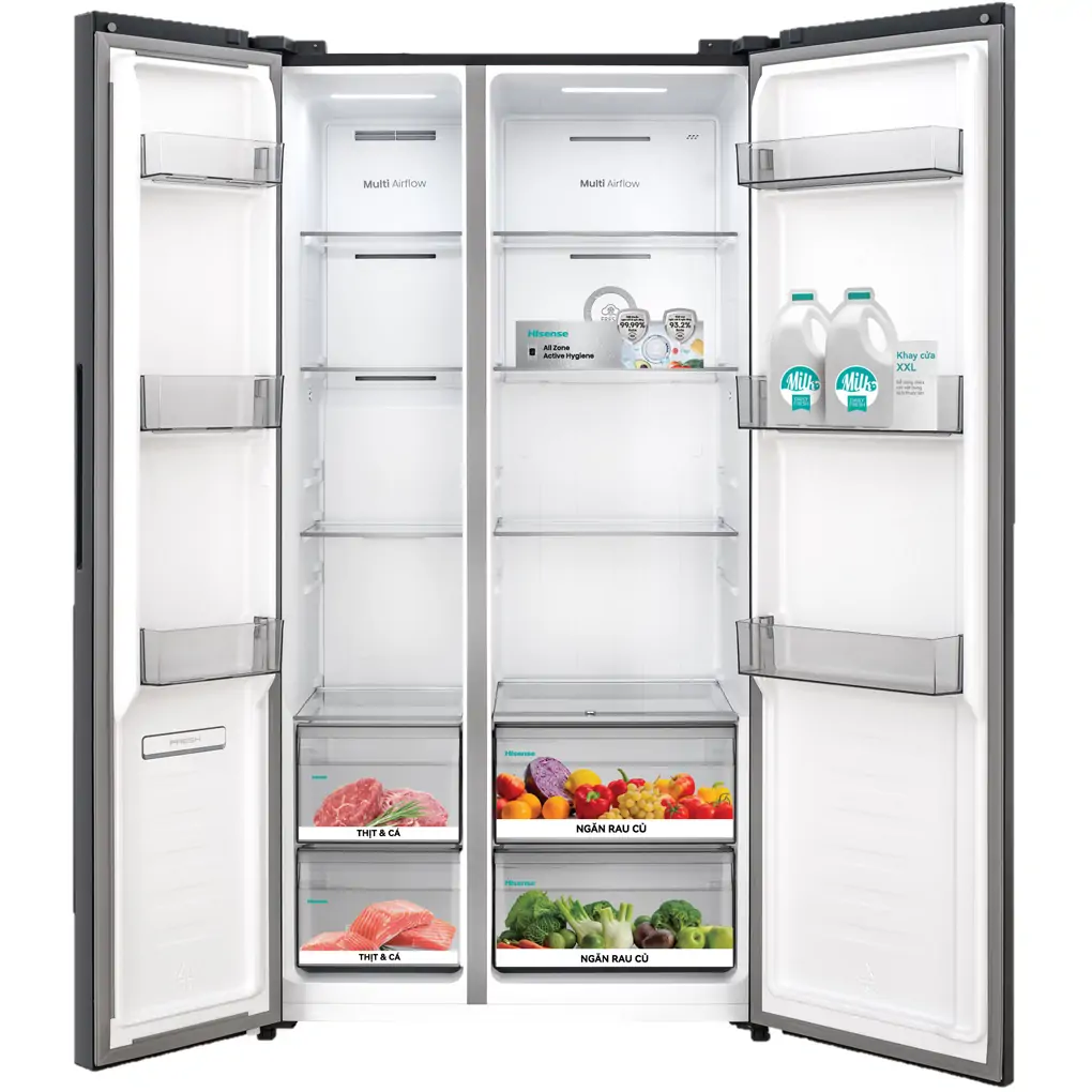 Tủ Lạnh Hisense Inverter 544 Lít RS708N4EBU 0