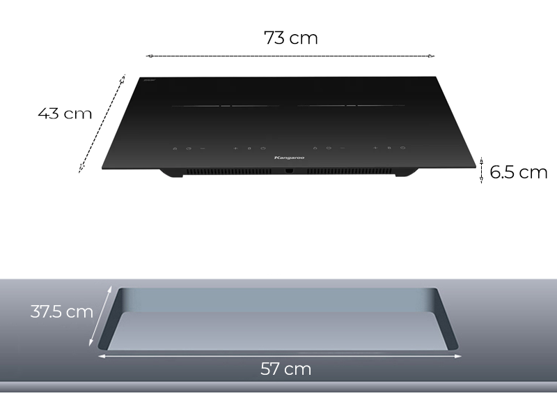 Bếp Điện Từ Đôi Kangaroo KGIC50D3C 12