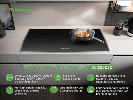 Bếp Điện Từ Đôi Kangaroo KGIC50D3C 6