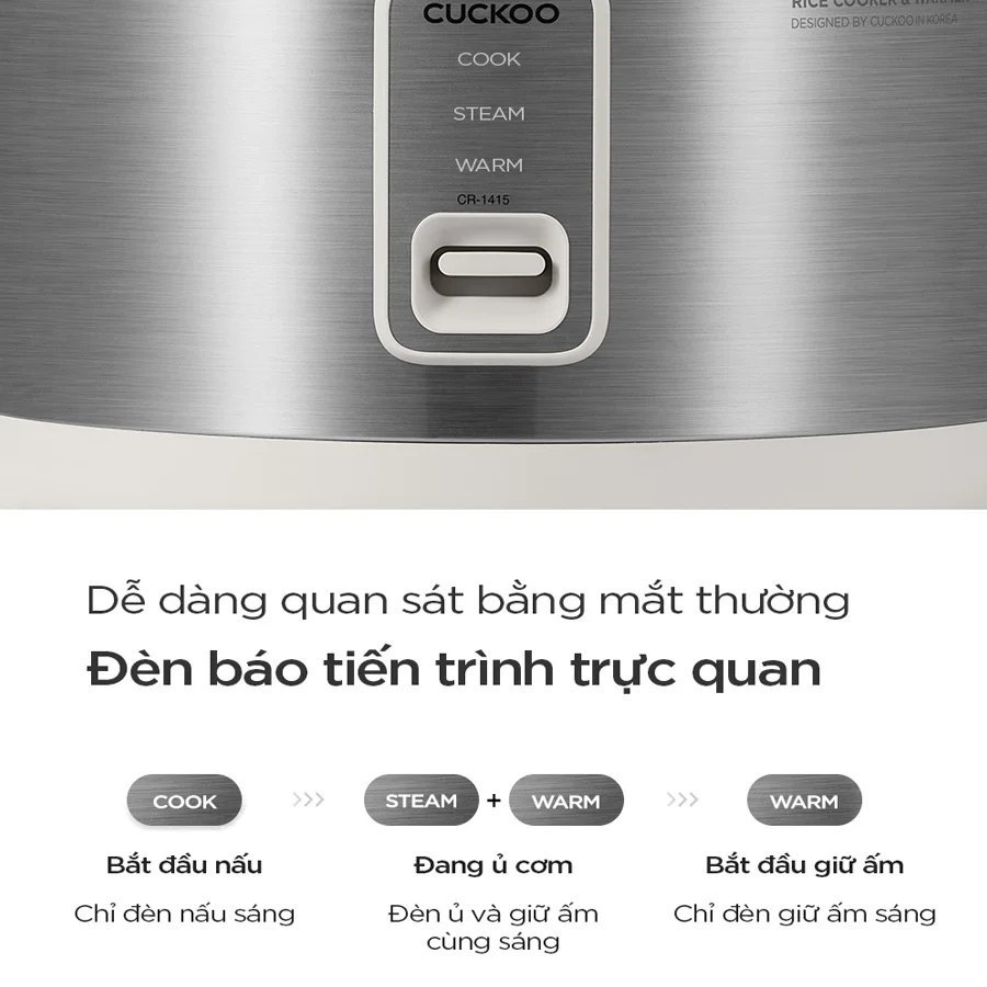 Nồi Cơm Điện Cuckoo CR-1415/GWVNCV 4