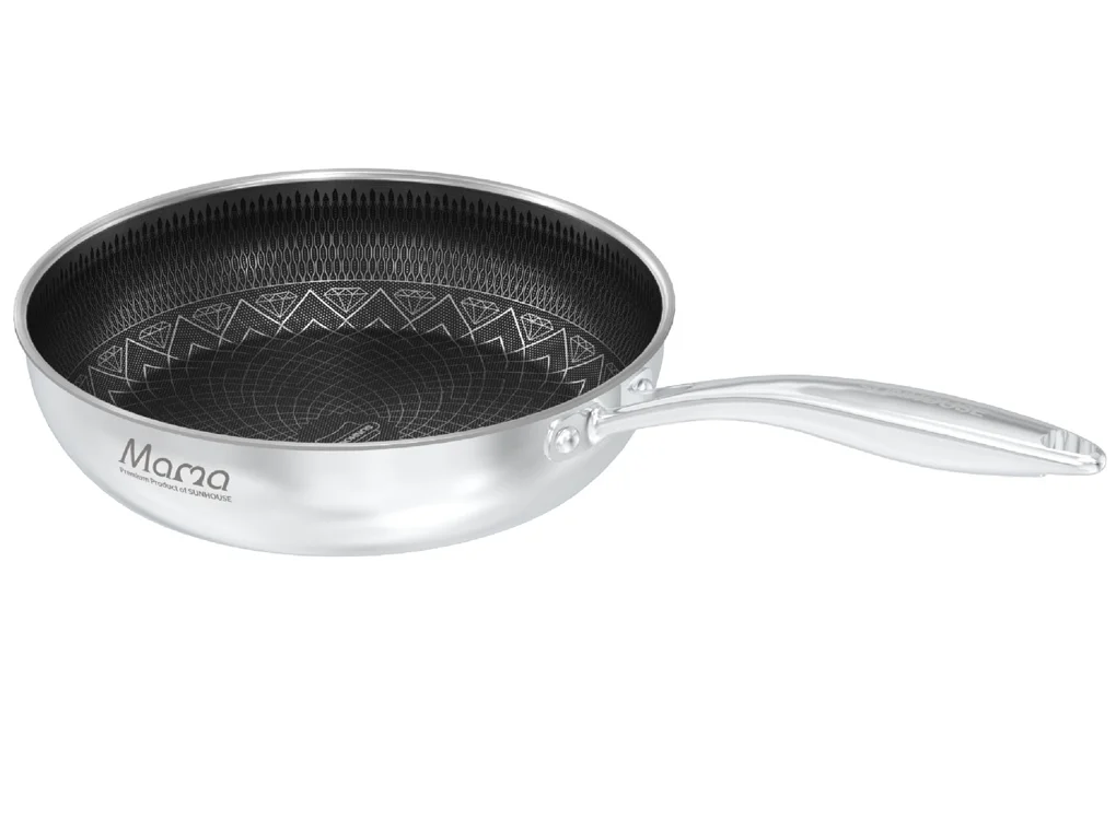 Bộ Nồi Chảo Inox Hybrid Liền Đáy Sunhouse Mama SHG810 4