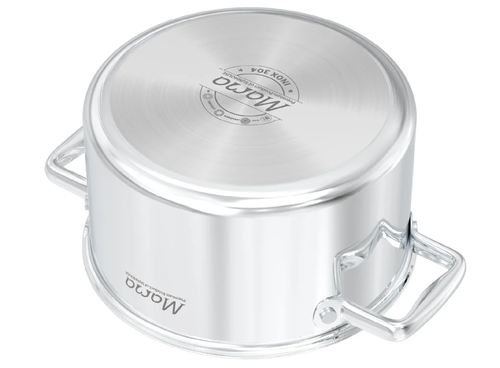 Bộ Nồi Chảo Inox Hybrid Liền Đáy Sunhouse Mama SHG810 5