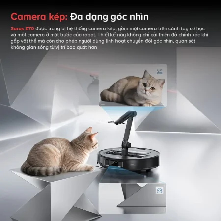 Robot Hút Bụi Lau Nhà Roborock Saros Z70 15