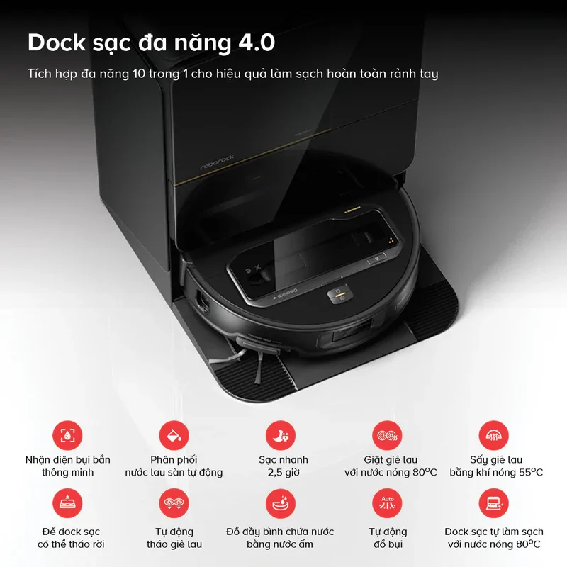 Robot Hút Bụi Lau Nhà Roborock Saros Z70 8