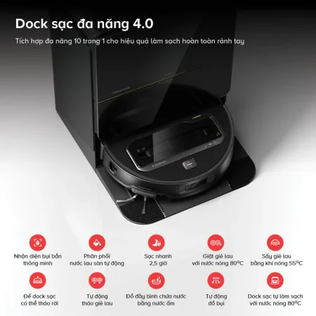 Robot Hút Bụi Lau Nhà Roborock Saros Z70 8