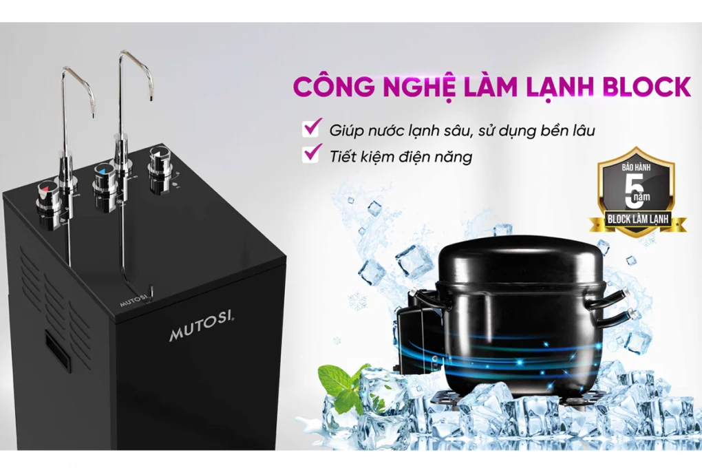 Máy Lọc Nước Nóng Lạnh Nguội Mutosi MP-S119UV 11 Lõi 8