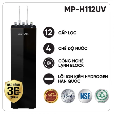 Máy Lọc Nước Ion Kiềm Hydrogen Mutosi MP-H112UV 11 Lõi 4