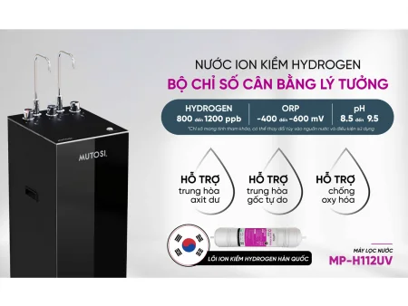 Máy Lọc Nước Ion Kiềm Hydrogen Mutosi MP-H112UV 11 Lõi 5