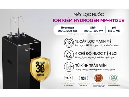 Máy Lọc Nước Ion Kiềm Hydrogen Mutosi MP-H112UV 11 Lõi 6