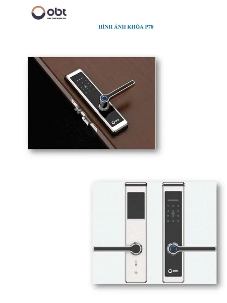 Khóa Thông Minh ORBITA P78 2