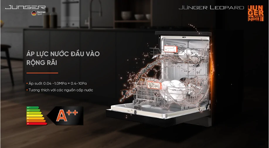 Máy Rửa Bát Junger Leopard DWJ-183-VG - Xuất Xứ Thái Lan 16