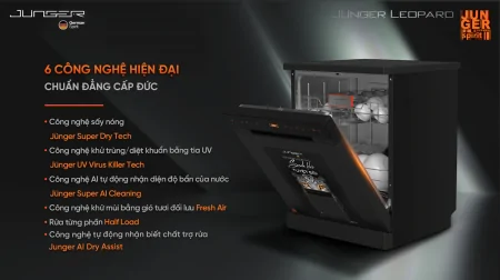 Máy Rửa Bát Junger Leopard DWJ-183-VG - Xuất Xứ Thái Lan 4