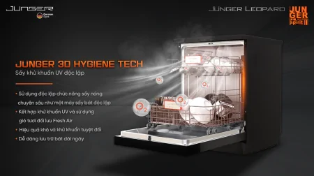 Máy Rửa Bát Junger Leopard DWJ-183-VG - Xuất Xứ Thái Lan 6