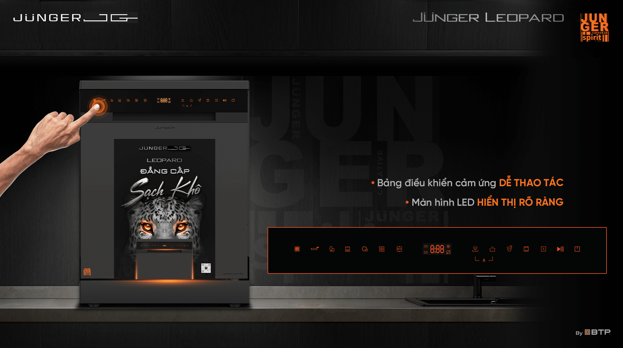 Máy Rửa Bát Junger Leopard DWJ-183-VG - Xuất Xứ Thái Lan 15